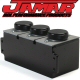 Jamar Performance Billet Aluminum Triple Remote Reservoir For Front Brakes, Rear Brakes And Clutch