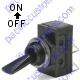 K4 Black 20 Amp Off / On Lever Toggle Switch With Tab Terminals