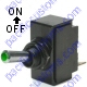 K4 Green Lighted Tip On / Off 15 Amp Toggle Switch With Tab Terminals