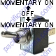 K4 Momentary On / Off / Momentary On Double Pole 20 Amp Toggle Switch With Tab Terminals