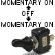 K4 Switches Momentary On / Off / Momentary On 20 Amp Sand Sealed Toggle Switch With Screw Terminals