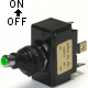 K4 Switches Green Lighted Tip Off / On 15 Amp Sand Sealed Toggle Switch With Tab Terminals