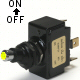 K4 Switches Amber Lighted Tip Off / On 15 Amp Sand Sealed Toggle Switch With Tab Terminals