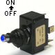 K4 Switches Blue Lighted Tip Off / On 15 Amp Sand Sealed Toggle Switch With Tab Terminals