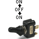 K4 Switches On / Off / On Double Pole 20 Amp Sand Sealed Toggle Switch With Tab Terminals