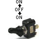 K4 Switches On / Off / On Double Pole 20 Amp Sand Sealed Toggle Switch With Screw Terminals