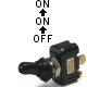 K4 Switches Off / On / On 20 Amp Sand Sealed Toggle Switch With Screw Terminals