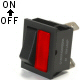 K4 Off / On 16 Amp Square Rocker Switch With Independent Red Indicator Light