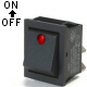 K4 Off / On 16 Amp Square Rocker Switch The Dot Lights Up Red When Switch Is Turned On