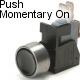 K4 Black 10 Amp Push Momentary On Push Button Switch With Tab Terminals