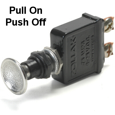 On 20 Amp Sand Sealed Toggle Switch With Tab Terminals On Off
