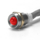 K4 Standard Red LED Indicator Light With Chrome Bezel 30 mcd Light Output