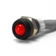 K4 Standard Red LED Indicator Light With Black Bezel 30 mcd Light Output