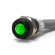 K4 Standard Green LED Indicator Light With Black Bezel 20 mcd Light Output