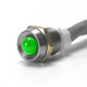 K4 Super Bright Green LED Indicator Light With Chrome Bezel 200 mcd Light Output