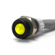 K4 Super Bright Amber LED Indicator Light With Black Bezel 1000 mcd Light Output