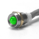 K4 Ultra Bright Green LED Indicator Light With Chrome Bezel 19000 mcd Light Output