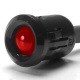 K4 Jumbo Red LED Indicator Light With Black Bezel 100 mcd Light Output