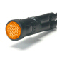 K4 Mini Amber Indicator Warning Light Clips Into 5/16 Inch Hole Non Replaceable Bulb Black Bezel