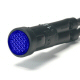 K4 Mini Blue Indicator Warning Light Clips Into 5/16 Inch Hole Non Replaceable Bulb Black Bezel