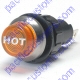 K4 Large Amber Hot Engraved For Temperature Indicator Warning Light Bolts Into A 3/4 Inch Hole