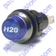 K4 Large Blue H2O Engraved For Water Temp Indicator Warning Light Bolts Into A 3/4 Inch Hole