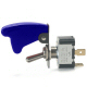 K4 Off / On 20 Amp Toggle Switch With Blue Toggle Switch Guard Has Tab Terminals