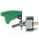 K4 Off / On 20 Amp Toggle Switch With Green Toggle Switch Guard Has Tab Terminals