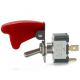 K4 Off / On 20 Amp Toggle Switch With Red Toggle Switch Guard Has Tab Terminals