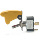 K4 Off / On 20 Amp Toggle Switch With Yellow Toggle Switch Guard Has Tab Terminals