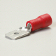 K4 Red Male Slide On Terminals 1/4 Inch For 18-22 Gauge Wires - Pack Of 12