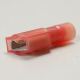 K4 Red Insulated Female Slide On Terminals 1/4 Inch For 18-22 Gauge Wires - Pack Of 12