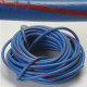 K4 Blue 14 Gauge Wire With Red Stripe - 20 Feet