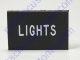 Dash Or Switch Self Adhesive I.D. Label For Lights Measures 9/16 Tall And 1-1/8 Wide