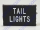 Dash Or Switch Self Adhesive I.D. Label For Tail Lights Measures 9/16 Tall And 1-1/8 Wide