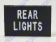 Dash Or Switch Self Adhesive I.D. Label For Rear Lights Measures 9/16 Tall And 1-1/8 Wide