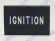 Dash Or Switch Self Adhesive I.D. Label For Ignition Measures 9/16 Tall And 1-1/8 Wide