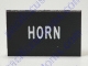 Dash Or Switch Self Adhesive I.D. Label For Horn Measures 9/16 Tall And 1-1/8 Wide