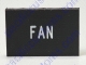 Dash Or Switch Self Adhesive I.D. Label For Fan Measures 9/16 Tall And 1-1/8 Wide