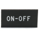 Dash Or Switch Self Adhesive I.D. Label For On-Off Measures 9/16 Tall And 1-1/8 Wide