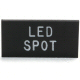 Dash Or Switch Self Adhesive I.D. Label For Led Spot Light Measures 9/16 Tall And 1-1/8 Wide