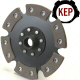 Kennedy 6 Puck Clutch Single Disc 228mm 9 Inch Diameter For VW 13/16 Inch 24 Spline