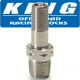 King Shocks Replacement 1/8NPT Long Schrader Valve 1-3/8 Total Length