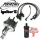 Pertronix Ignitor 2 Billet Distributor Kit Black Flame Thrower 2 Coil Black Plug Wires Black Cap