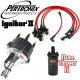 Pertronix Ignitor 2 Billet Distributor Kit Black Flame Thrower 2 Coil Red Plug Wires Black Cap