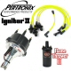 Pertronix Ignitor 2 Billet Distributor Kit Black Flame Thrower 2 Coil Yellow Plug Wires Black Cap