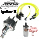 Pertronix Ignitor 2 Billet Distributor Kit Chrome Flame Thrower 2 Coil Yellow Plug Wires Black Cap