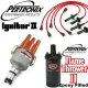 Pertronix Ignitor 2 Centrifugal Advance Distributor Kit Epoxy Flame Thrower 2 Coil Red Plug Wires