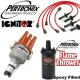 Pertronix Ignitor Centrifugal Advance Distributor Kit Epoxy Flame Thrower Coil Red Plug Wires