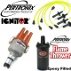 Pertronix Ignitor Centrifugal Advance Distributor Kit Epoxy Flame Thrower Coil Yellow Plug Wires